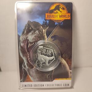 Jurassic World Blue Limited Edition Coin Official Universal Collectible Badge